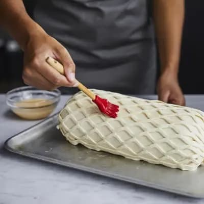 Beef Wellington pastry lattice